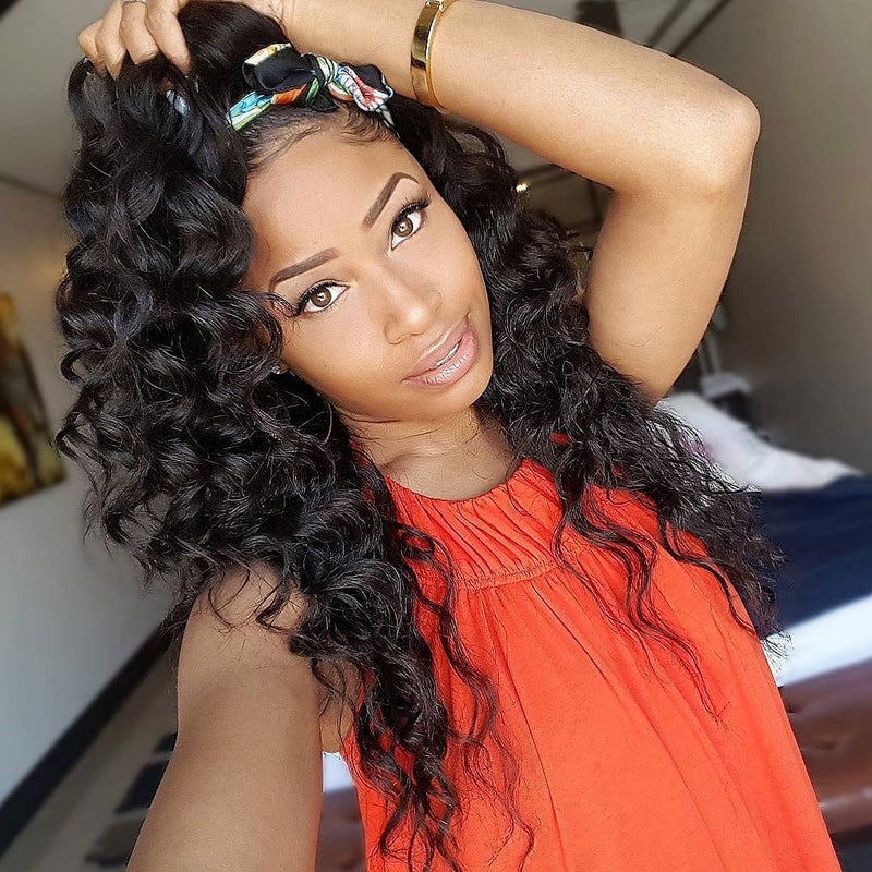 AMELI Ocean Wave Crochet Hair 20inch Deep Wave Crochet Hair Synthetic Crochet Braiding Hair for Black Women Extensions 6 Packs (20 Inch (Pack of 6), 1B) - Image 1